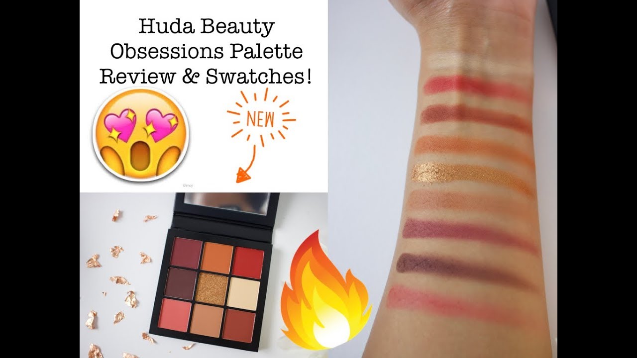 Huda Beauty Obsessions Palette Review Swatches Warm Brown YouTube