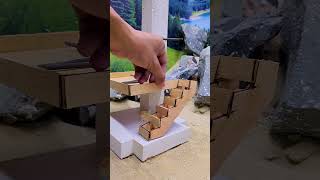 Impossible One Square Column Mini House 🤯🏠 Part 2#satisfying #miniaturecooking #minihouse