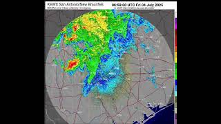 Kerr County floods radar KEWX Courtesy COD radar archive