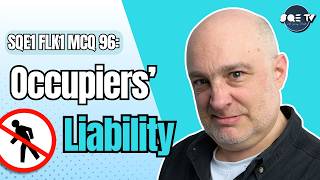 SRA Sample MCQ: Occupiers’ Liability Explained