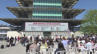 33 immigrants become U.S. citizens during naturalization ceremony at Indianapolis Motor Speedway