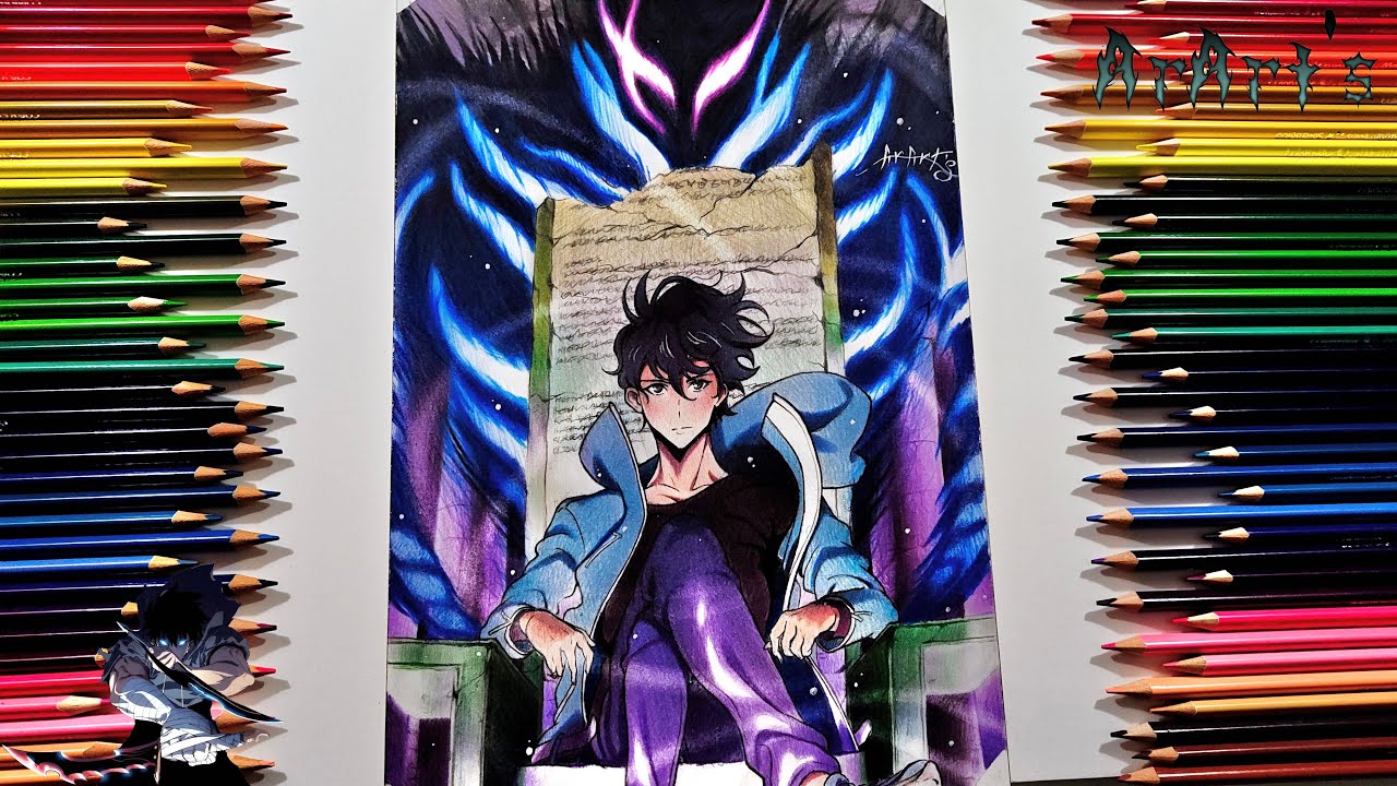 Drawing - Sung Jin Woo  [ King ]  ( Solo Leveling )