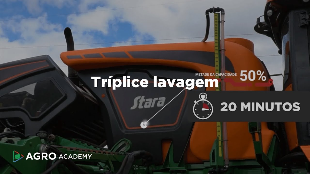 Como fazer a tríplice lavagem do pulverizador Imperador 3000 Stara | Agro Academy