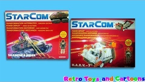 Starcom Shadow Raider H.A.R.V.-7 Coleco Commercial Retro Toys and Cartoons