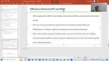 58- Enhancements & Modifications - Business Transaction Events -  Comparison of BTE With BADI