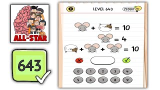 Brain test All Star level 643 Solution