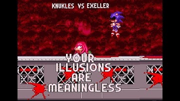 Your Illusions Are Meaningless  Knuckles Vs Exeller Animation SEIZURE WARNING
