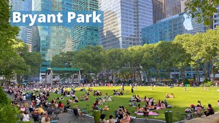 New York City Tour 4k Bryant Park USA Manhattan Travel walk