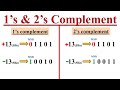 1's and 2's Complement of Signed Binary numbers.