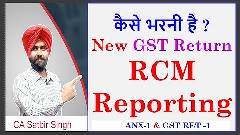 New GST Return and RCM Reporting I Reverse Charge mechanism I CA Satbir Singh