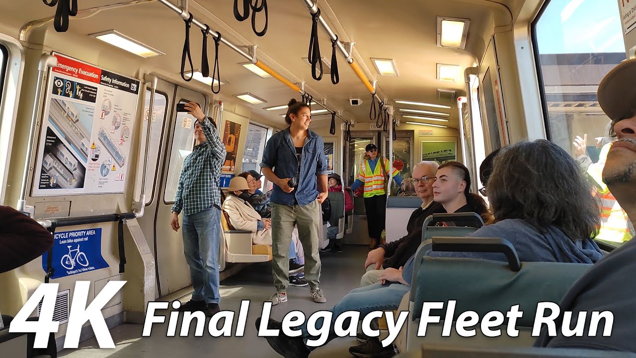 ⁴ᴷ⁶⁰ BART: Final Journey on the Legacy Fleet from MacArthur to Fremont