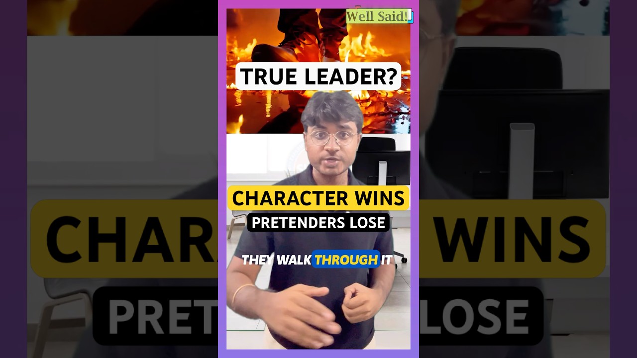 Настоящий лидер? Характер побеждает, притворщики проигрывают | Хорошо сказано - Речи | Академия Ш...