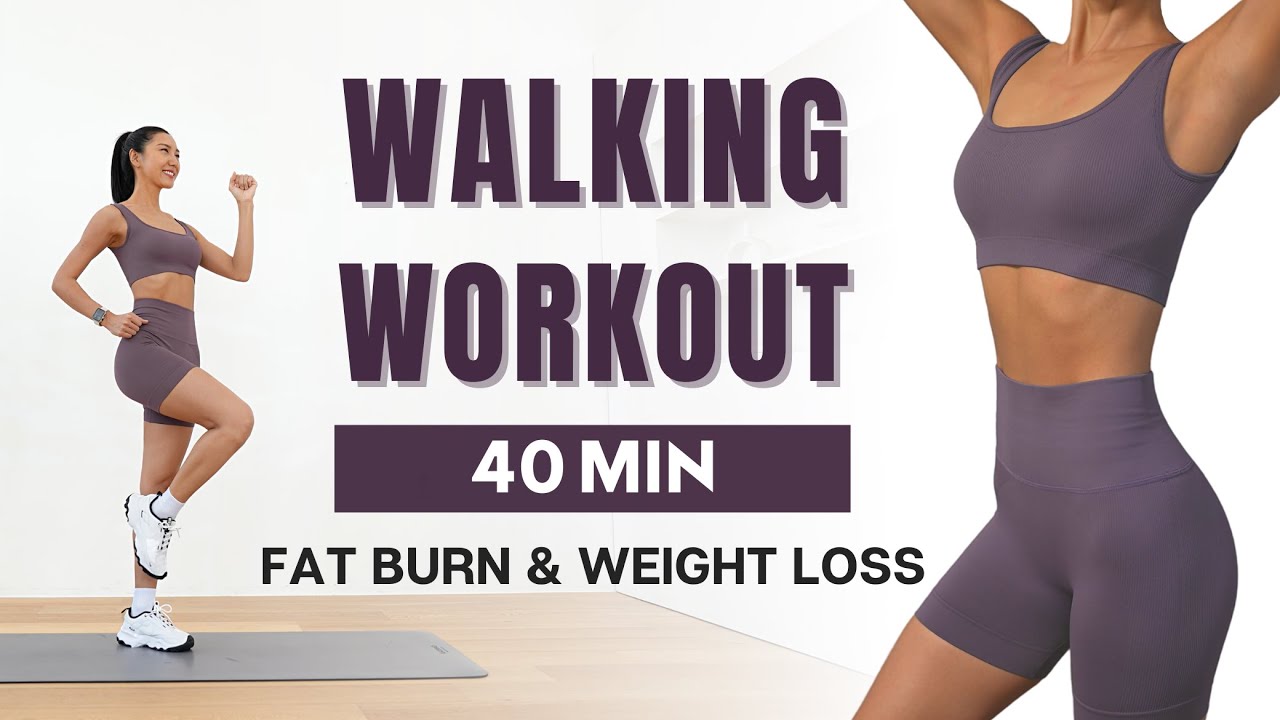 40 Minute Walking with Weights Workout for TOTAL BODY SLIMMING 