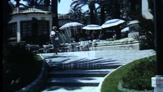 Coach Trip to Gardens and Beach, 1950's - Film 14725