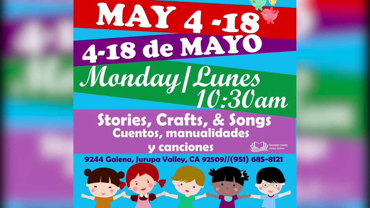 Glen Avon Library BiLingual Story time V.O. YouTube