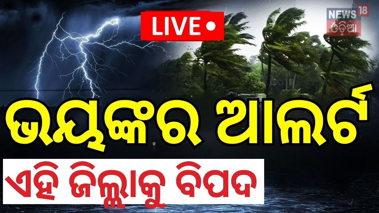 Live : ଭୟଙ୍କର ବର୍ଷା ଆଲର୍ଟ ! Odisha Rain | Low Pressure Over Bay Of Bengal