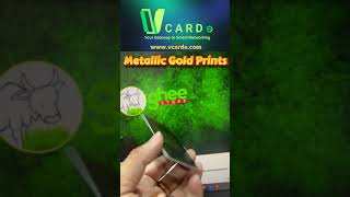 Introducing VCARDe Metallic Gold Printed NFC Cards