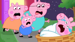 Who Abandoned Peppa Baby?? - Poor Baby Peppa - Peppa Pig Funny Animation