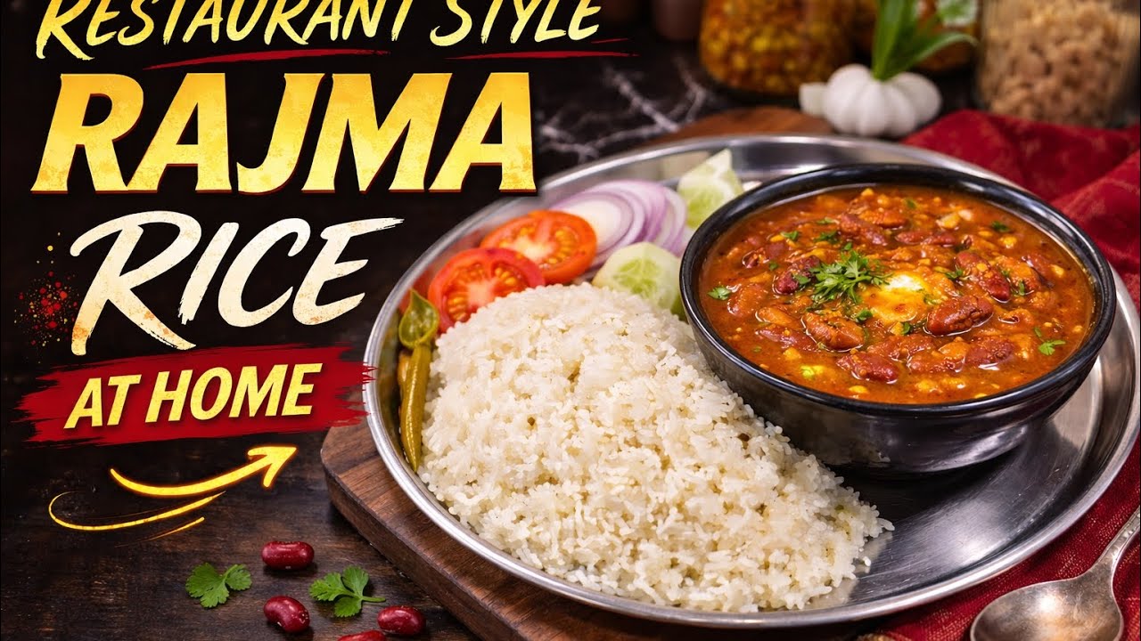 Restaurant Style Rajma Rice Recipe at Home |❤️ Dhaba Style Rajma Chawal | Easy & Authentic recipe 🤤😋