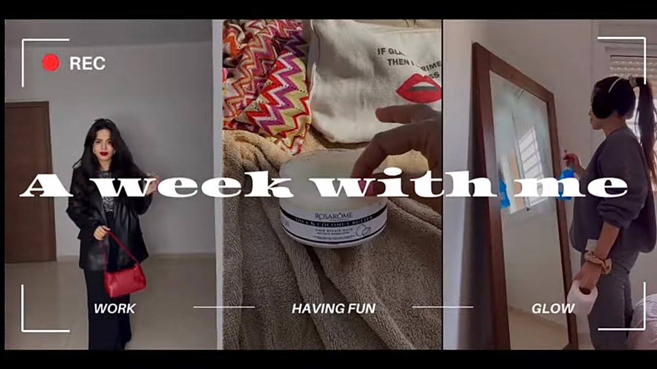 A glimpse into my life: work fun & self care 🌸💃🗓️| صاحبتي جات عندي و درت اعلان للمنتجات جداد