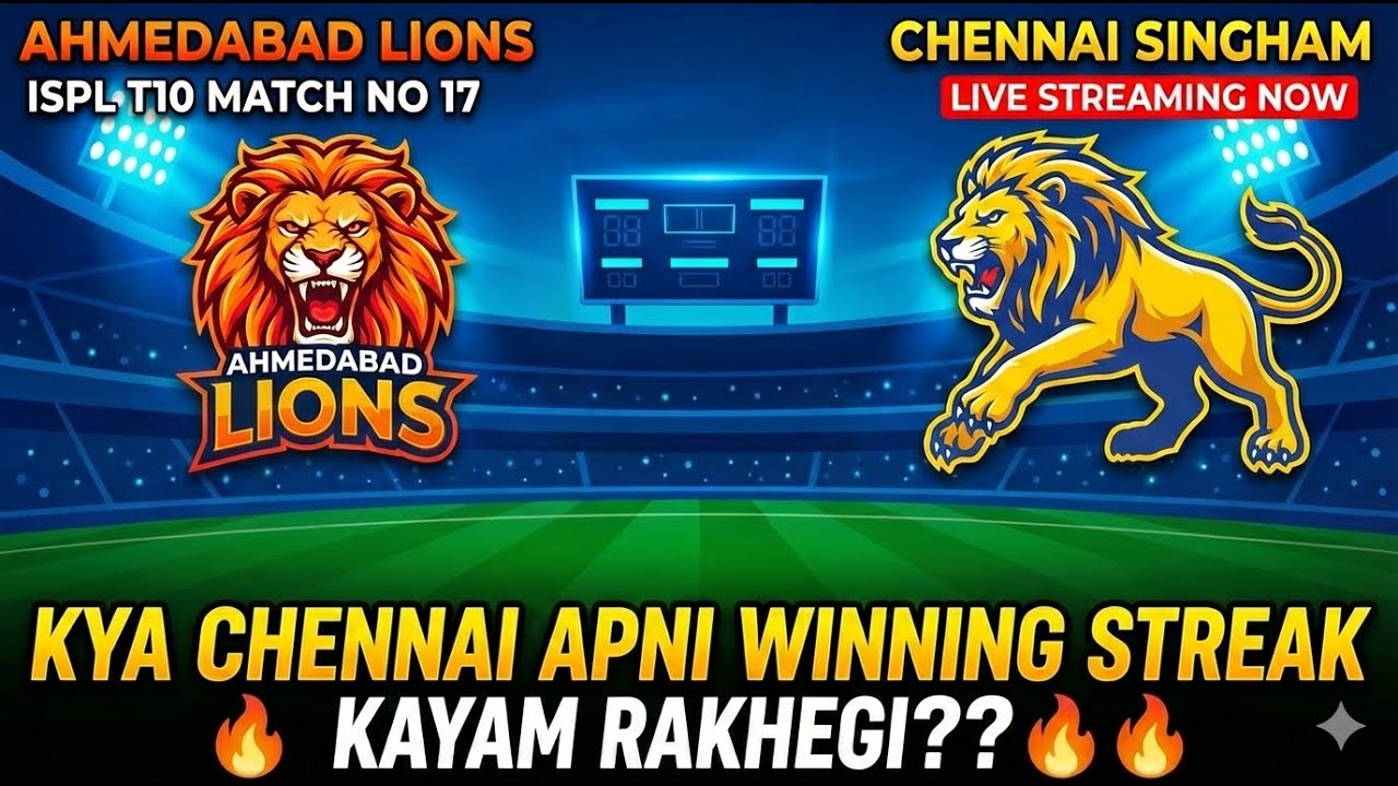 Target 73 Chennai singham  vs Ahmedabad Lions  | Ispl Live Nadeem 
