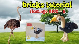 Tutorial Bricks Flamingo Kode 9100-8 How To Build Bricks Flamingo