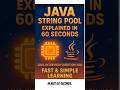 what is Java String Pool #coding
