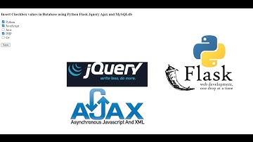 Insert Checkbox values in Database using Python Flask Jquery Ajax and MySQLdb