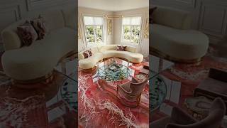 PINK EPOXY Floor With UNDERWATER Table Inside! 😱🐠 #shorts