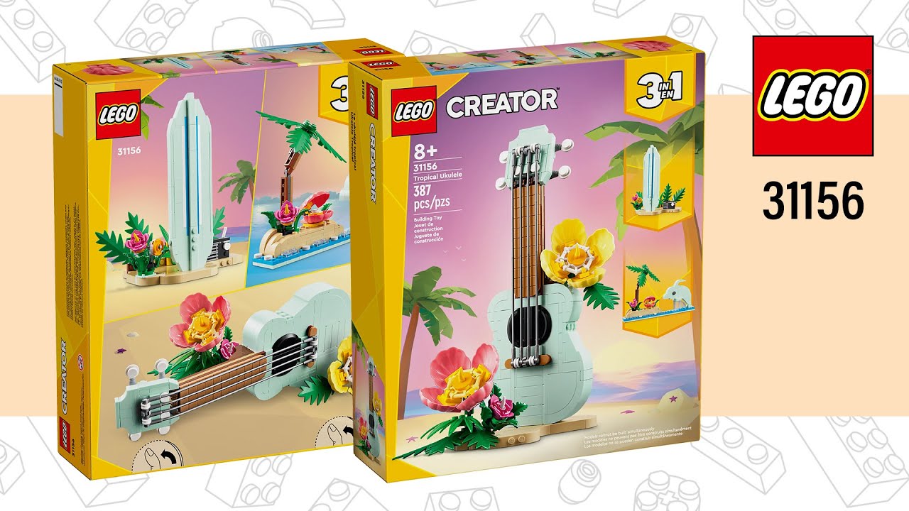 LEGO® Creator 3in1 Tropical Ukulele (31156)[387 pcs] Sea Animal