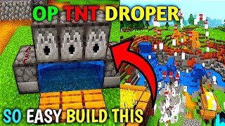 Minecraft TNT Dropper😮 || Easy build this🧐 @SDGAMINGXOfficial #minecraft #tnt #buildhacks