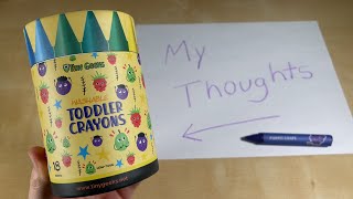 Looking For Safe Non Toxic Washable Toddler Crayons?! WE GOT YOU!! Dad Review! 🖍️