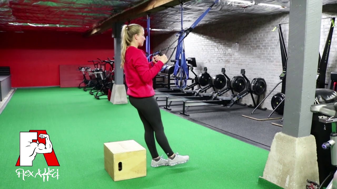 TRX Pistol Squat to the Box - YouTube