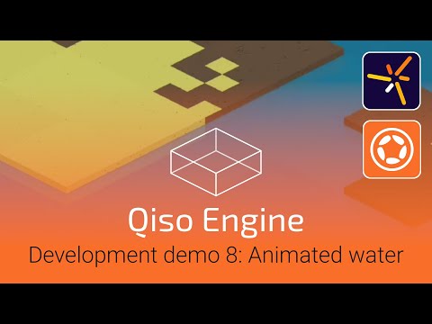 Qiso: Isometric game engine animated water demo