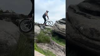 #trials #bmx #mtb #peakdistrict #streettrials #bikelover #rock #balance #shorts #foryou