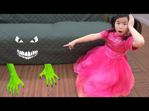 Jannie Monster Under the Bed Pretend Play Story for Kids