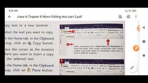 class 4 Chapter 8 Word-Editing text part 2