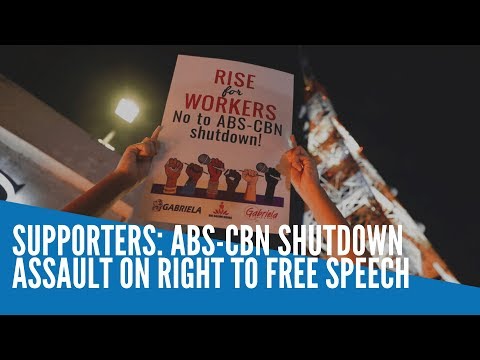 Supporters: ABS-CBN shutdown  assault on right to free speech