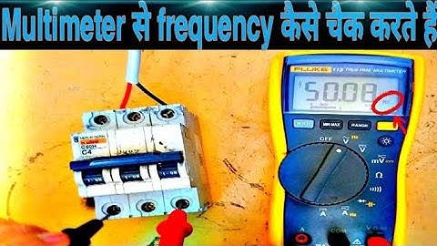 How to check frequency with multimeter