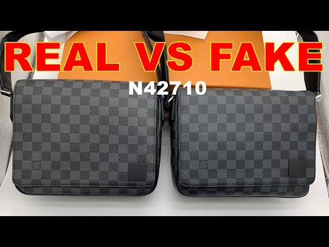 Real vs Fake Louis Vuitton District PM Bag Messenger Bag from