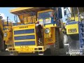 БелАЗ 7558 90т обзор кабины запуск