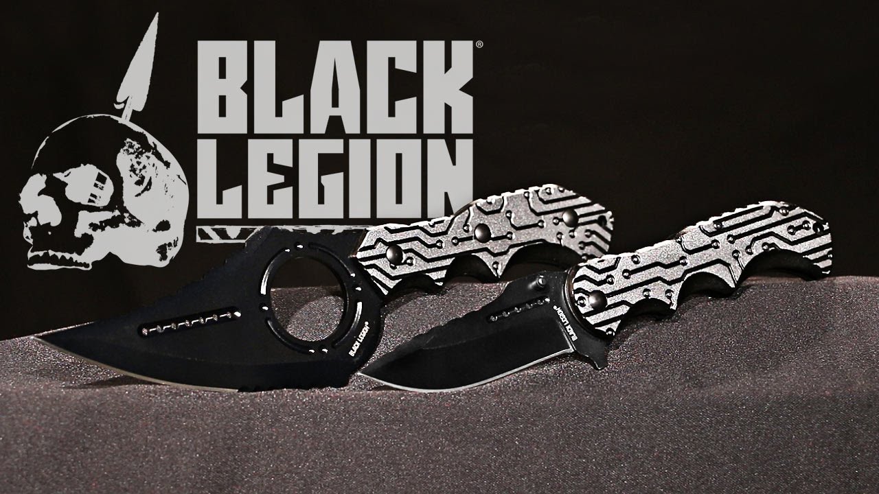 Black Legion Odyssey Two Piece Fighter Knife Set With Sheath