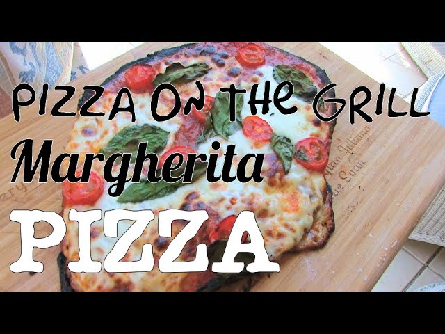 grilled margherita pizza