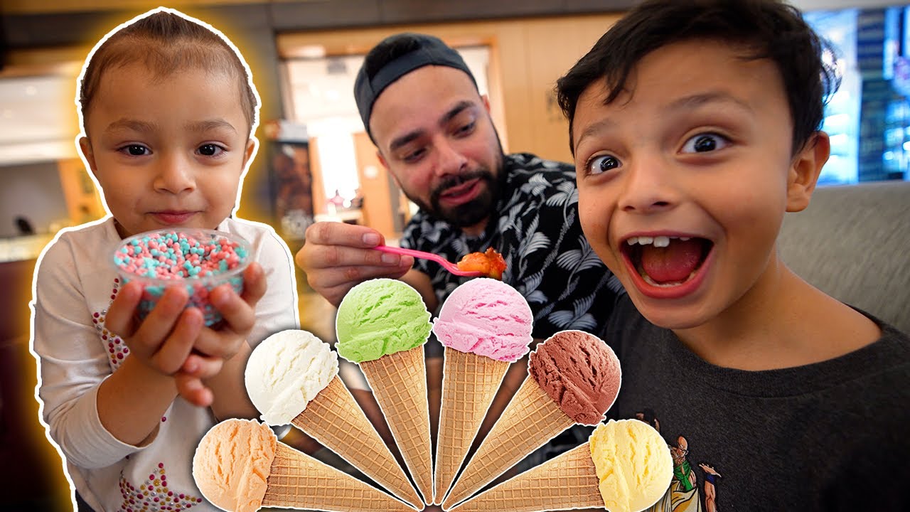 COMIENDO HELADO TODO EL DIA