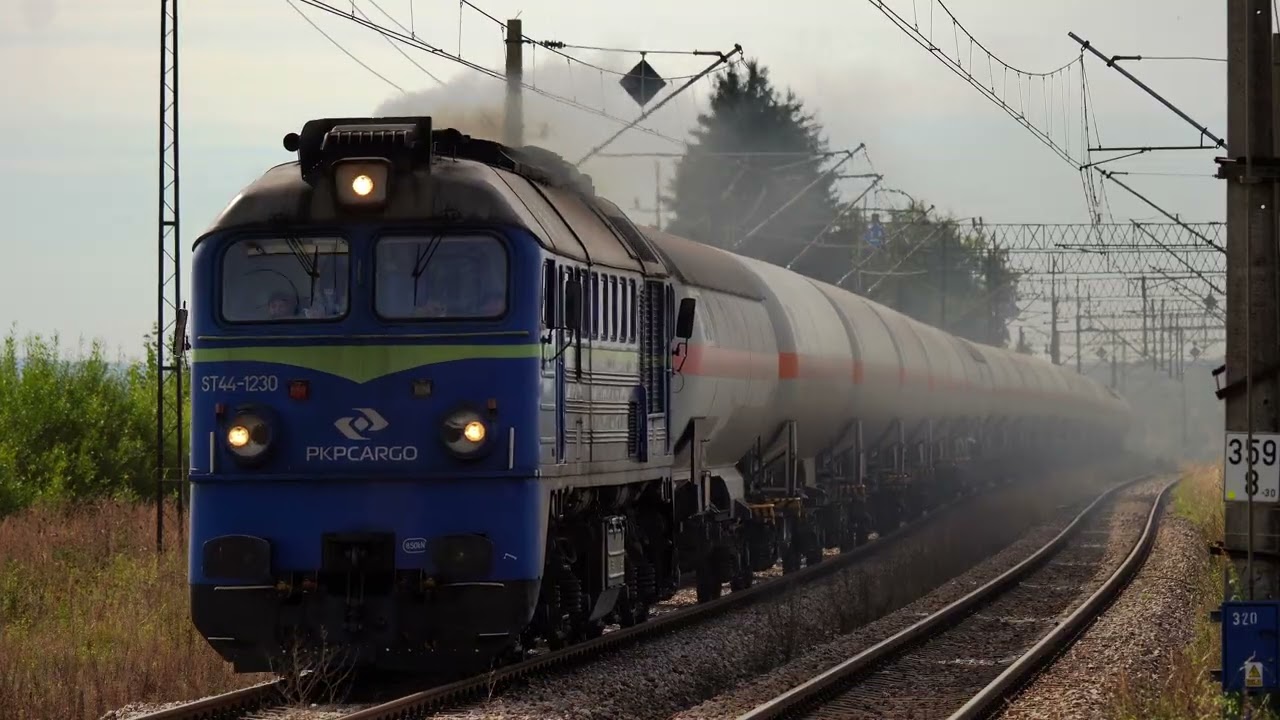 ST44-1230 PKP Cargo z gazówkami w kierunku Korsz. [LK353, Łankiejmy].