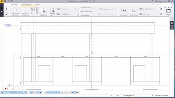 Fuel Station Structure 2D Drawing Creation in Tekla Structures