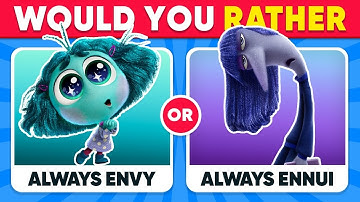 Would You Rather..? INSIDE OUT 2 Edition | inside out 2 movie quiz | Quiz Intractor