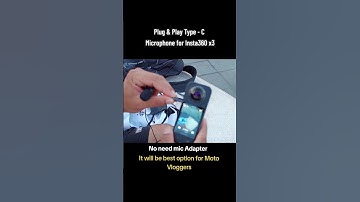 Plug & Play Type C Microphone for Insta360 x3 #Plugandplaymic #microphone #insta360x3 #insta360