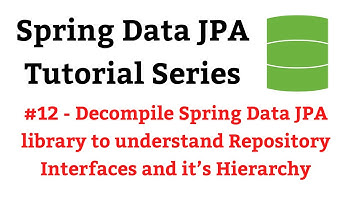 Spring Data JPA Tutorial - #12 - Decompile and Explore Spring Data JPA Library