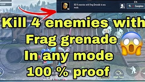 Kill 4 enemies with frag grenade in any mode || pubg 👸 queen || pubg mobile season 12 ||